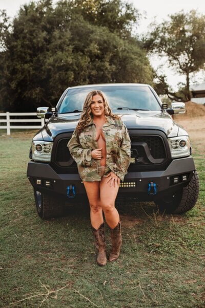 Carmichael boudoir photography with Dodge Ram with Limitless Boudoir