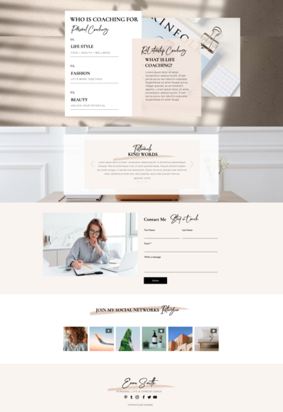 professionally made website templates you can customize for any brand or business.