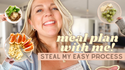 Youtube thumbnail of Mollie Mason my weekly meal planning process
