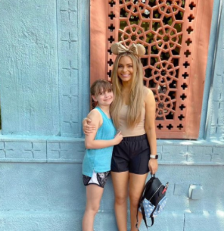 Owner Erin and her child IG post in Disney