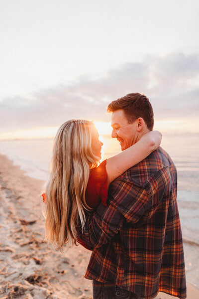 sunset engagement photographer