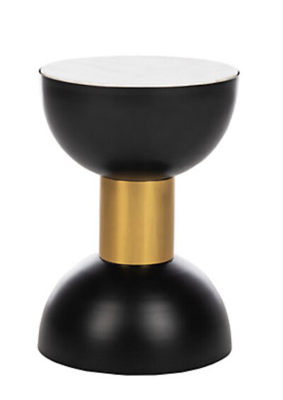 black gold side table