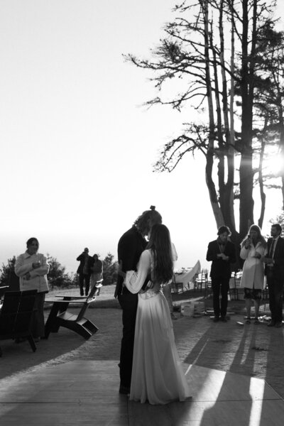 Elopement photographer northern california photographs couples first dance