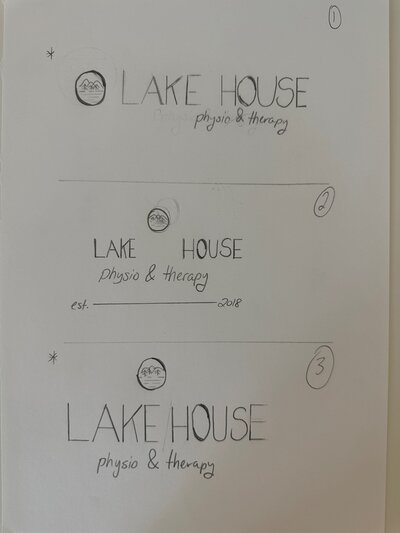 Physiotherapy logo sketches