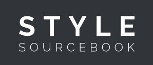 minimalist monochromatic logo for Style Source book featuring Lisa Hunter Interior Designer in Melbourne