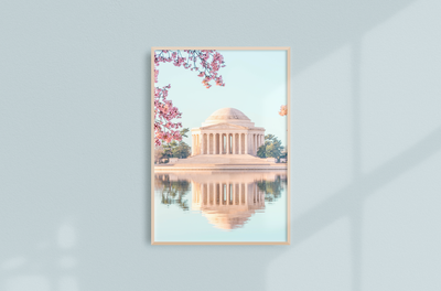 Washington DC Cherry Blossoms Print by Costola Photography