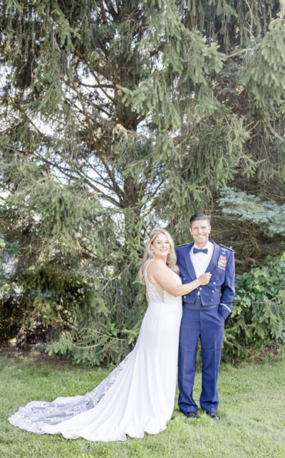 Ohio military wedding portrait