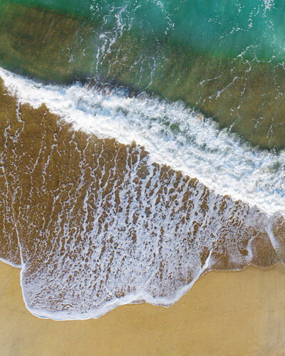 aerial photo of the Outer Banks beach
