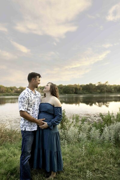 Mom and son at the maternity shoot