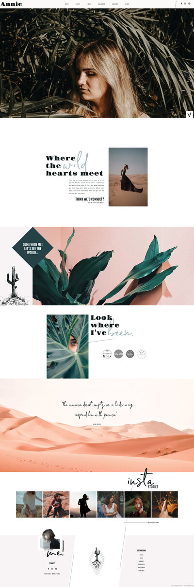 Showit Website Template by The Autumn Rabbit