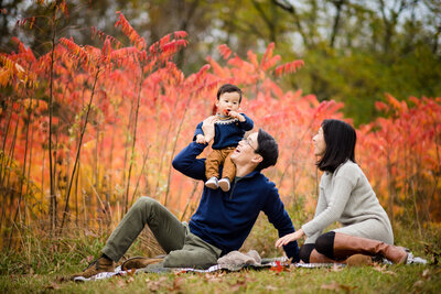 fall family pictures in the park