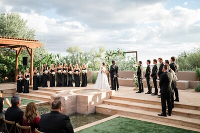 Four Seasons weddings  at Troon North with bridal party
