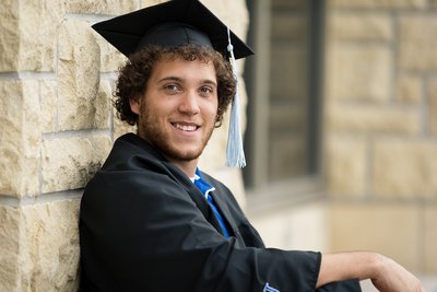 College Graduation Photos at Kansas University's Campus in Lawrence, KS Photographer - College Graduation Photographer_0015