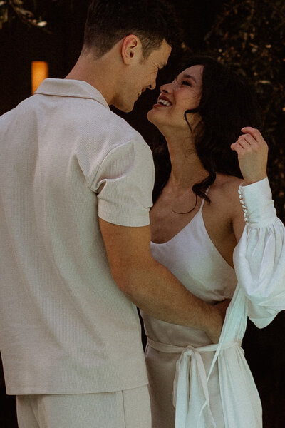 elopement morning couple