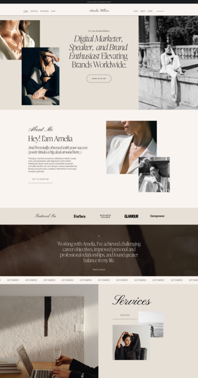 squarespace templates for sale