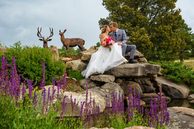 Candid Photography in Crested Butte Summer Wildflower Western Elopement