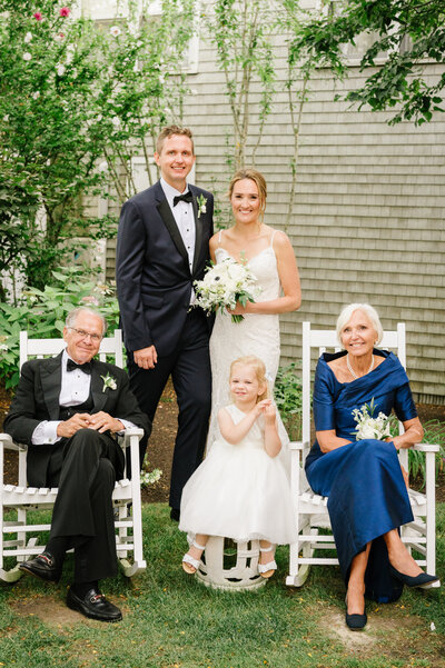 Nantucket Wedding Family Photo