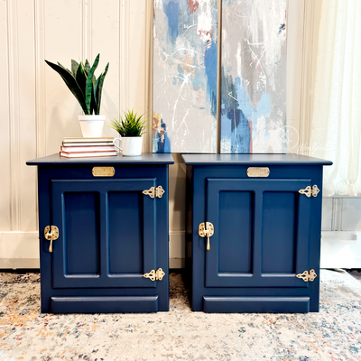 Navy Blue China Cabinet Hutch by Pennsylvania House
