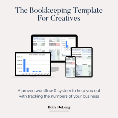 bookkeeping template for creatives