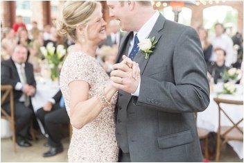 mother groom dance at Wyche Pavilion reception