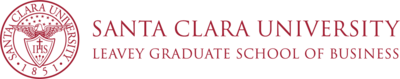 SCU Leavey Graduate Logo - Red