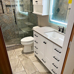 Image of Bathroom Remodel from Frame to Finish Bellingham Contractors