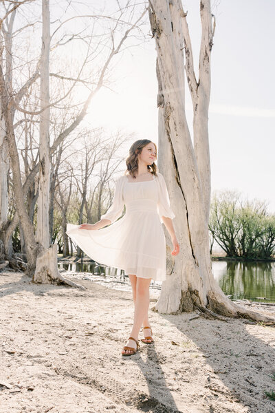 loch lomond pond senior photos