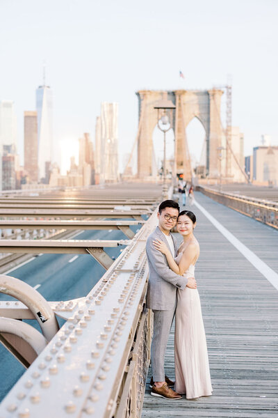 Fine Art Wedding Photography | Couple kissing in front of Boat House in Central Park