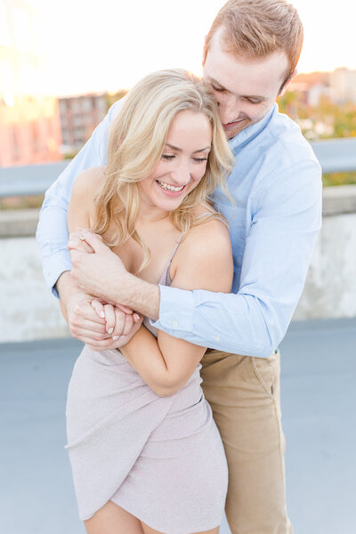 engagement photos in downtown Columbia Missouri by Bella Faith Photography