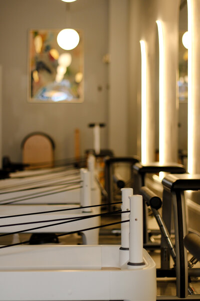 Close-up of Pilates equipment at TruFit Pilates studio