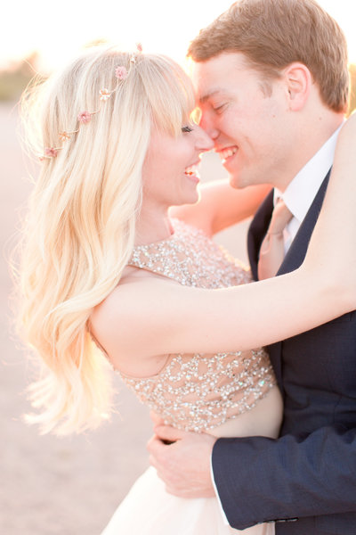 Fairytale Desert Engagement Session with Flower Crown | Amy & Jordan Photography