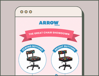 Email featuring a gif that reveals the winning chair from Round 1 with a gold ribbon, followed by Round 2 matchup—Cats Meow vs. Good Dog—with live voting polls and branded inspiration content at the bottom.