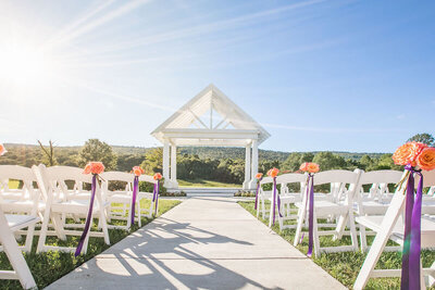 Springfield-Manor-MD-wedding-florist-Sweet-Blossoms-ceremony-aisle-decor-Living-Radiant-Photography