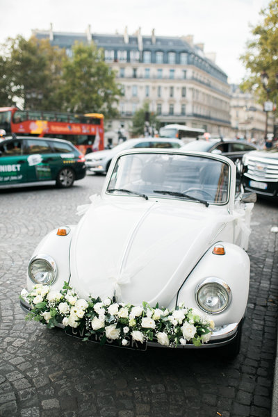 Wedding Photographer, decorated VW bug
