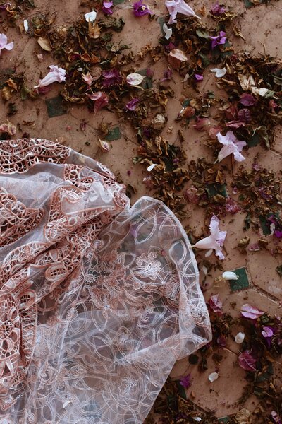 dress and flowers