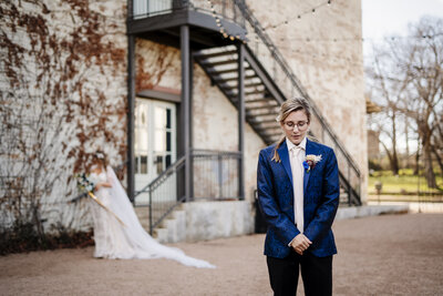 LGBTQ wedding at Brik Venue by Inclusive Fort Worth Wedding Photographers