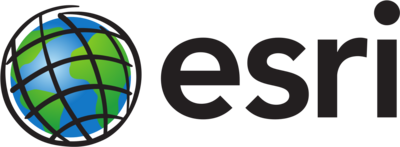 esri logo with hand drawn graphic of the globe