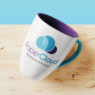 PaperCloud Bookkeeping Mug by The Brand Advisory
