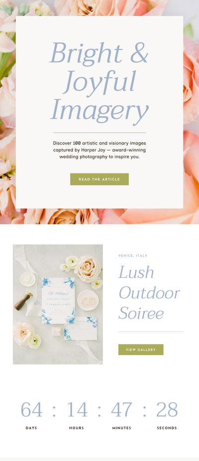 Flodesk Template, Flodesk Templates, Flodesk Templates for Photographers, Newsletter Templates for Photographers and Creative Small Businesses - With Grace and Gold - 1