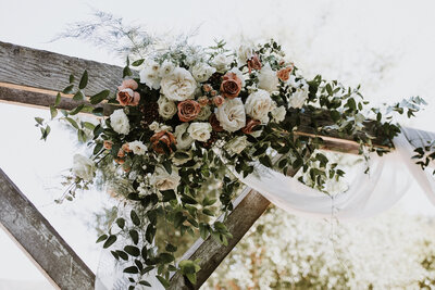 Wedding floral arch