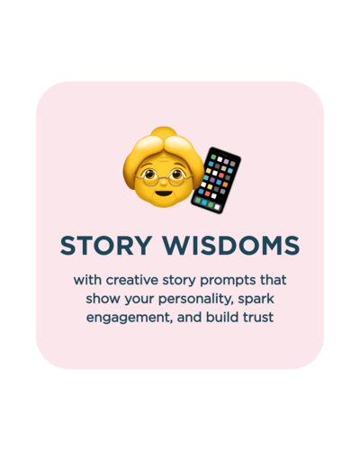 Florida Social Butterfly Story Wisdom with emoji for social media membership old lady and phone