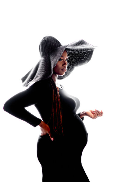 Raleigh black maternity photographer-4