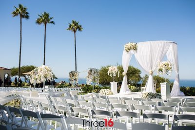 Wedding Ceremony setup at The Ritz-Carlton Laguna in Dana Point