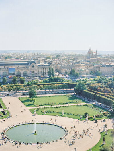 Peaceful view of the Seine photographed by destination wedding photographer Katie Trauffer