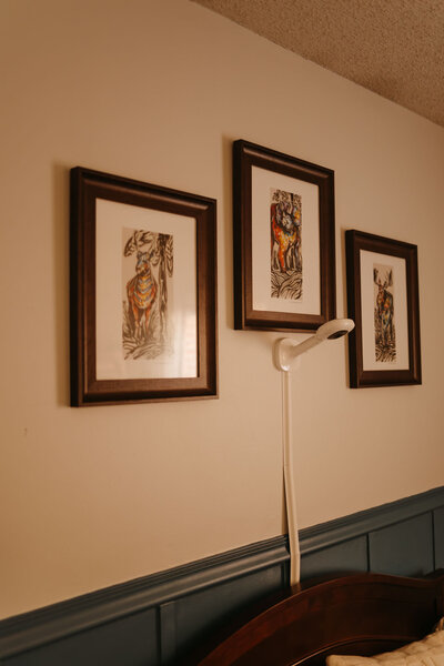 wall hangings in baby nursery
