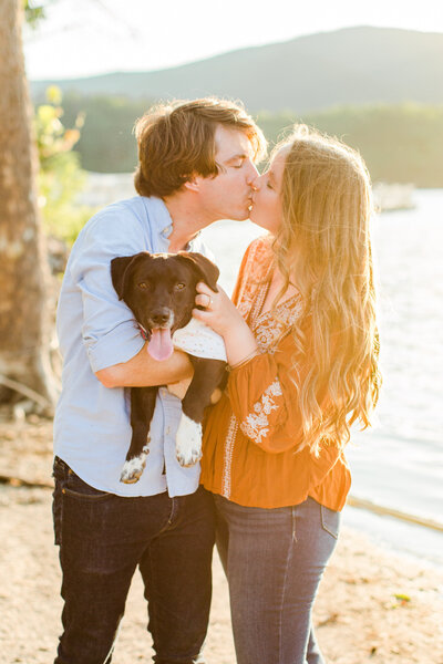 engagement shoot with dog