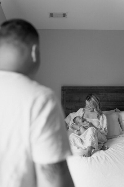 Motherhood Photography, in home, documentary style, mundane moments, in between