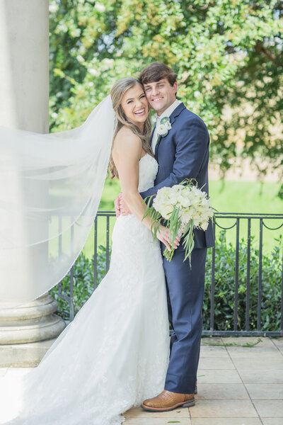 Bride and Groom | A Summer Wedding | Louisville, Mississippi
