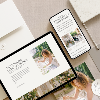 Custom brand and Showit website design for photographers, wedding professionals, and creative small businesses — crafted to elevate brands and convert visitors.