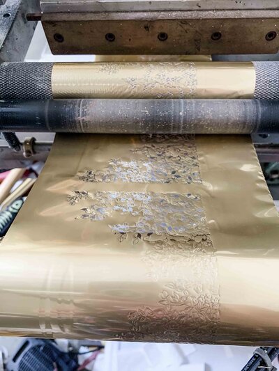 Gold foil for printing press